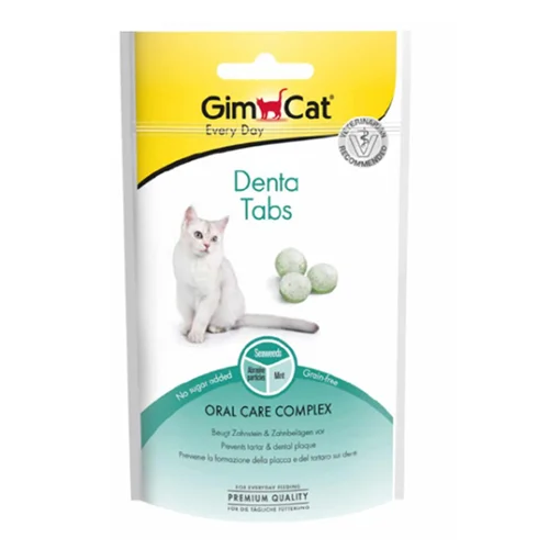 قرص مراقبت از دندان گربه جیم کت GimCat Denta Tabs وزن 40 گرم