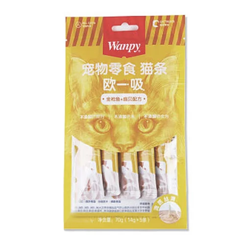بستنی گربه ونپی با طعم ماهی تن و صدف خوراکی Wanpy Treat Tuna & Oyster