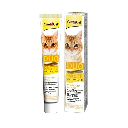 خمیر مالت و مولتی ویتامین گربه با طعم پنیر جیم کت GimCat Due Paste with Cheese وزن 50 گرم