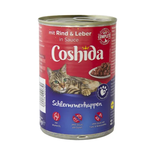 کنسرو کوشیدا 400g با طعم گوشت گوساله و جگر