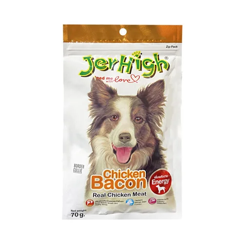 تشویقی سگ جرهای با طعم بیکن مرغ Jerhigh Chicken Bacon