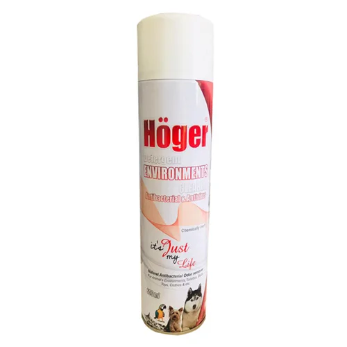 اسپری ضدعفونی کننده محیط حیوانات هوگر مدل detergent حجم 600 میلی لیتر