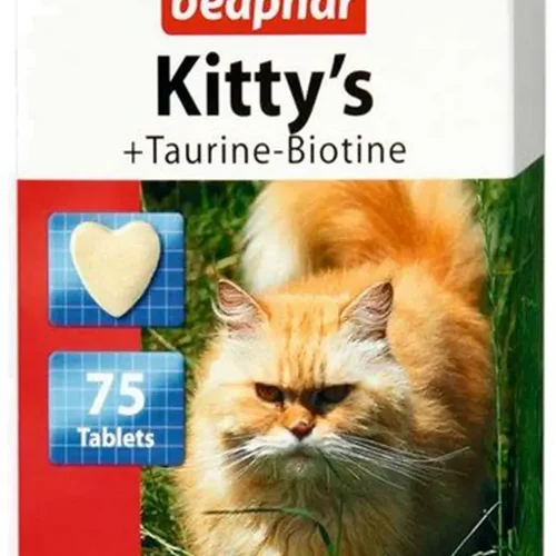 قرص مکمل مولتی ویتامین گربه Kitty’s تائورین و بیوتین بیفار
