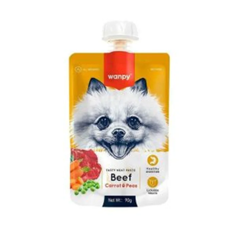 پودینگ سگ ونپی طعم گوشت و هویج و نخود فرنگی Wanpy Beef Carrot & Pea
