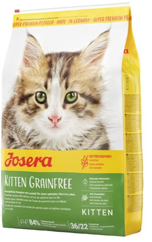 غذای خشک بچه گربه جوسرا بدون غلات  گوارش حساس Josera kitten grainfree وزن ۱۰ کیلوگرم