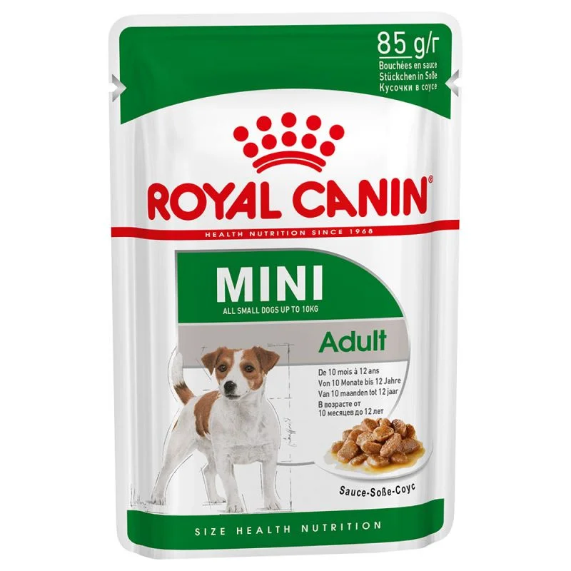 پوچ سگ رویال کنین مینی ادالت Royal Canin Mini Adult وزن ۸۵ گرم