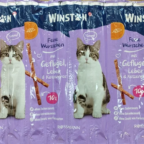اسنک تشویقی گربه وینستون با طعم ماهی سالمون و قزلآلا Winston Treat Salmon & Trout