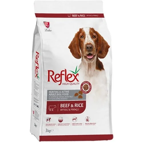 غذای خشک سگ بالغ گلدن رفلکس با طعم گوشت گاو Reflex Dog Adult Beef وزن 3 کیلوگرم