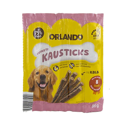 تشویقی مدادی سگ اورلاندو با طعم گوشت گوساله Orlando Stick Veal