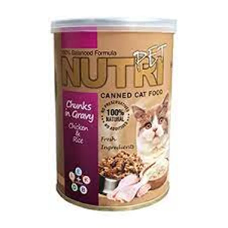 کنسرو نوتری گربه مرغ و برنج  450chiken and rise گرم