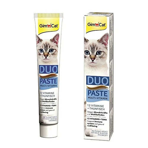 خمیر مالت و مولتی ویتامین گربه با طعم ماهی تن جیم کت GimCat Due Paste with tuna fish وزن 50 گرم