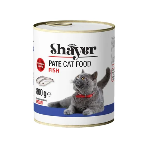 کنسرو شایر ابی طعم ماهی 800Blue shayerگرم