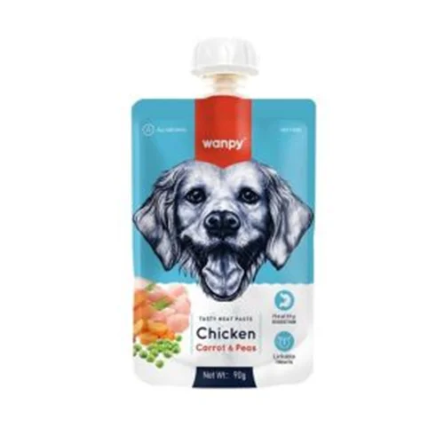 پودینگ سگ با طعم مرغ ونپی Wanpy Dog Pouding Chiken Trout