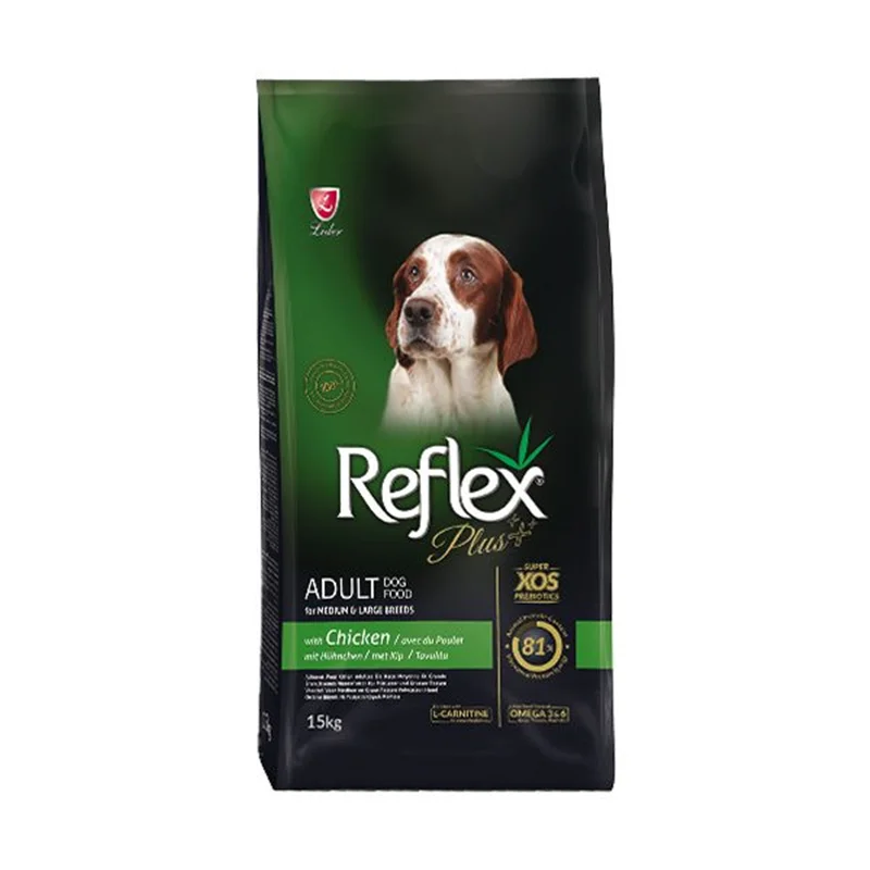 غذای خشک سگ بالغ رفلکس پلاس Reflex Plus Adult Mini & Small Chicken وزن  15 کیلوگرم