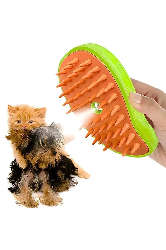 برس بخار سرد شستشو و ماساژور ضد قارچ گربه و سگ GrooBrush