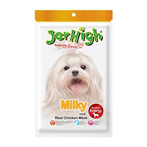 تشویقی سگ جرهای با طعم شیری JerHigh Chicken Sticks Milky