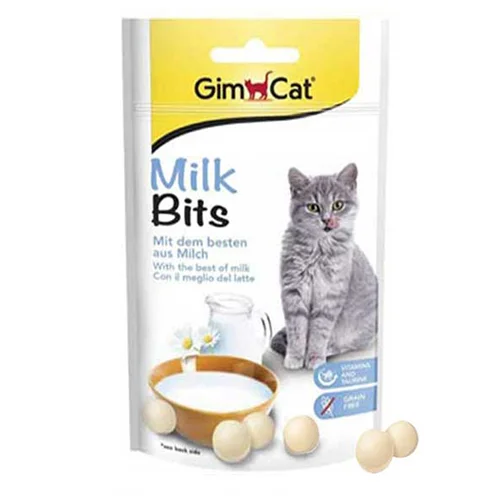 اسنک تشویقی توپی گربه با طعم شیر جیم کت GimCat Milkbits وزن 50 گرم