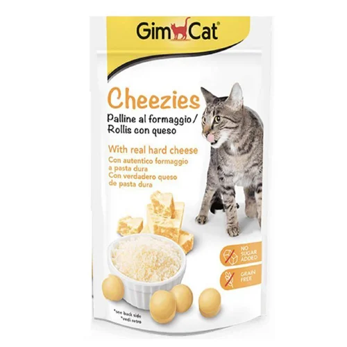 تشویقی گربه جیم کت با پنیر GimCat Chezees Rollies وزن 40 گرم