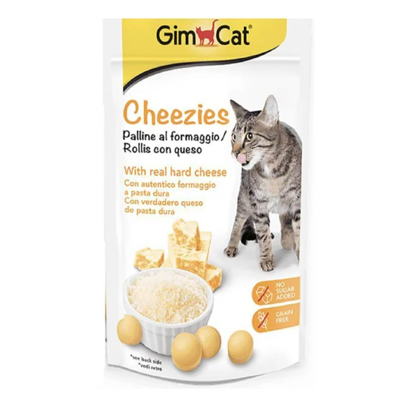 تشویقی گربه جیم کت با پنیر GimCat Chezees Rollies وزن 40 گرم