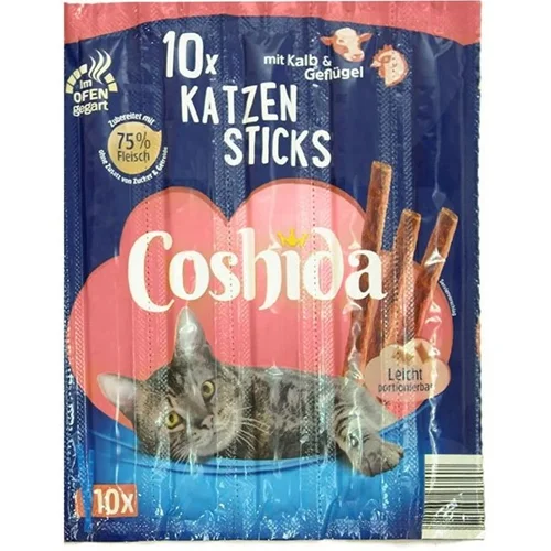 تشویقی مدادی گربه کوشیدا با طعم گوشت گوساله و مرغ Cooshida Cat Stick Beef & Poultry