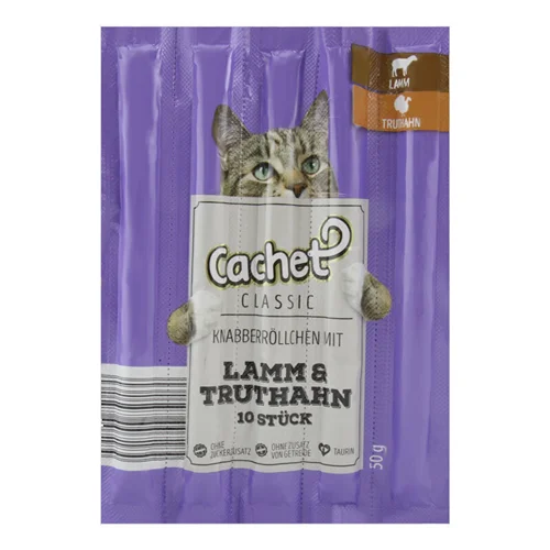 اسنک تشویقی گربه کچت با طعم بوقلمون و بره Cachet Treat Turkey & Lamb