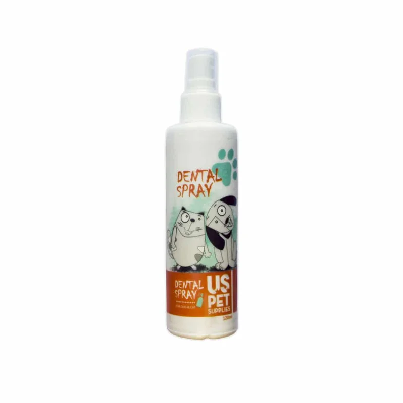 اسپری دندان سگ و گربه یو اس پت Us pet حجم 120میلی لیتر