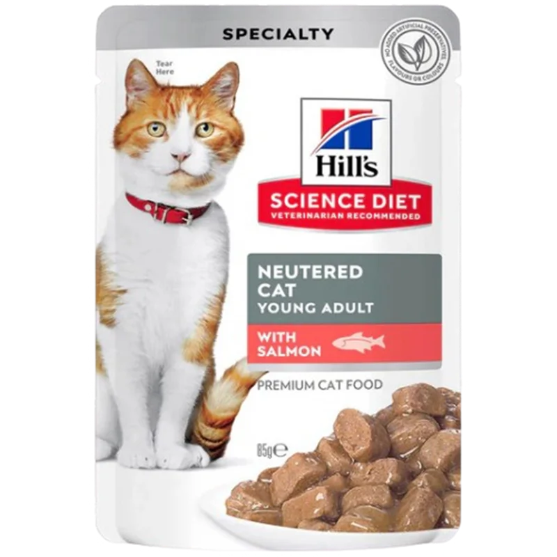 پوچ گربه عقیم شده  هیلز  Hills Sterilised Chicken۸۵گرمی