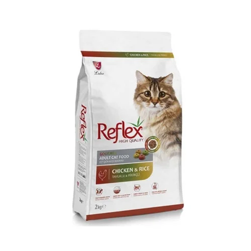 غذای خشک گربه رفلکس مولتی کالر Reflex Multi Color Chicken با طعم مرغ و برنج و سبزیجات وزن 2 کیلوگرم