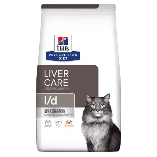 غذای خشک گربه بالغ مراقبت کبدی هیلز Hills l/D Liver Care With Chicken ۱.۵ کیلویی