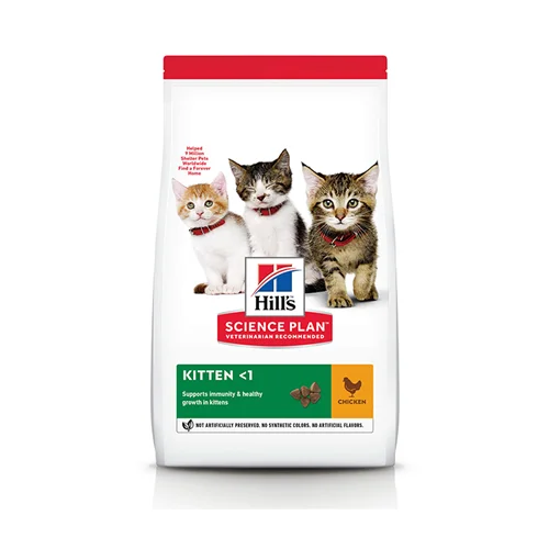 غذای خشک بچه گربه هیلز مدل کیتن | kitten با طعم مرغ 1.5کیلوگرم