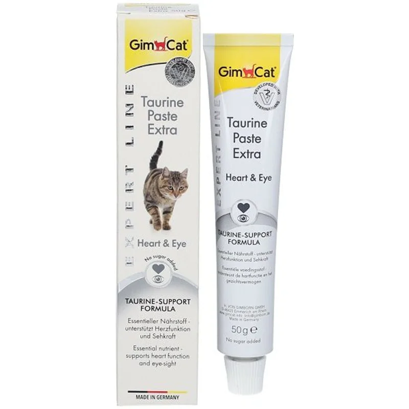 خمیر مالت گربه تائورین جیم کت GimCat Paste Taurine Heart & Eye وزن 50 گرم