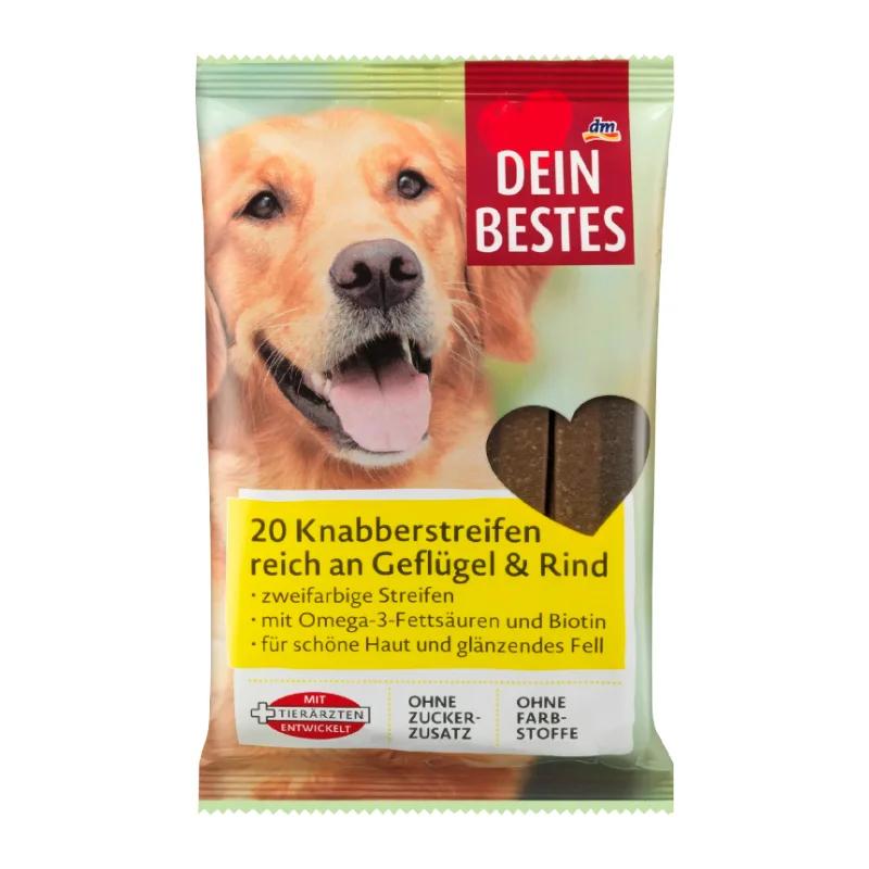 اسنک تشویقی سگ دین بستس با طعم گوشت گاو و پرندگان Dein Bestes Dog with Beef & Poultry