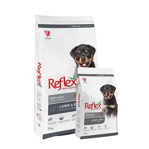 غذای خشک توله سگ رفلکس با طعم بره و برنج Reflex Puppy Lamb & Rice وزن 3 کیلوگرم